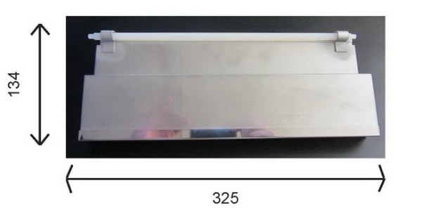 Behncke Skimmerklappe zu Typ 500/600-SLIM mit Achse, 325 x 134 mm